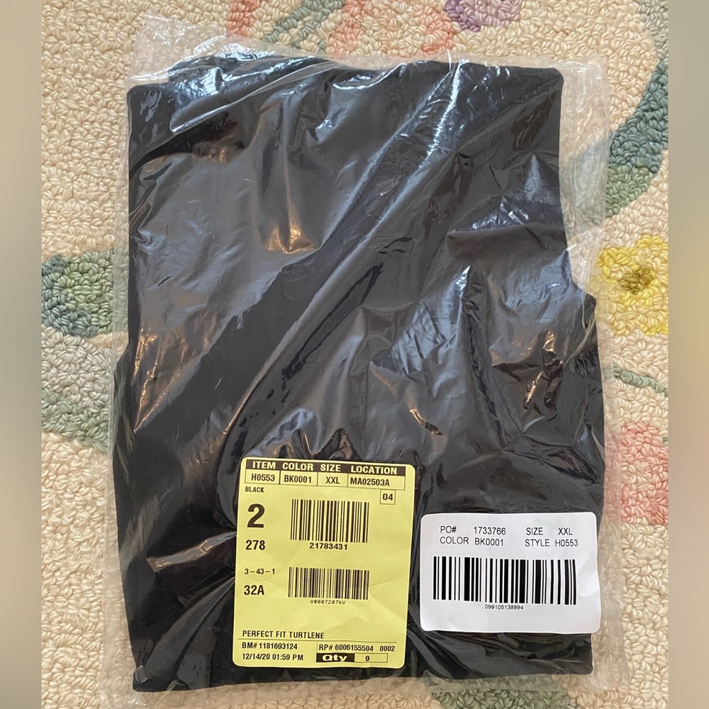 J. Crew Black Perfect Fit Turtleneck - Picture 2 of 3